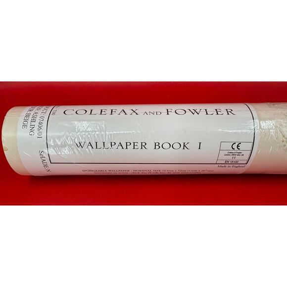 Colefax & Fowler Ashbury Ashling Beige Wallpaper 07406/01 Sealed 10.05m x 52cm - Picture 4 of 10
